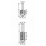 JSO-TR keermeskantenfrees - 19 mm - HW 8 - recht - 30 mm snijlengte - 22223-5-19030