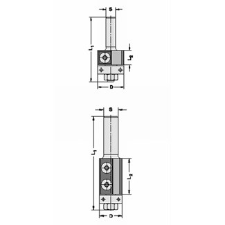 JSO-TR keermeskantenfrees - 19 mm - HW 8 - recht - 30 mm snijlengte - 22223-5-19030
