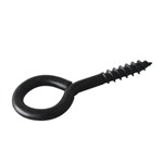 Homefix schroefoog  [3st] - HCP-coating - zwart - 40x16mm