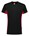 Tricorp T-Shirt Bicolor - 102004 - zwart/rood - maat XL