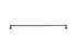 Dauby houder + 2 eindsteunen - Pure Plus - verouderd ijzer zwart - 1000 mm