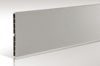 Volpato lengte pvc-plint 180x4000mm rvs-look (V)