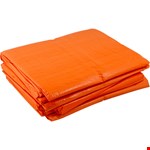 Foliefol isolatie dekkleed - Oranje - 6 x 8 meter