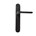 Dauby deurkruk op schild - Pure PH1928 / P40 - verouderd ijzer zwart - blind