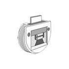 Trola rollerrail inboorgeleider - 1308 - diameter 35 mm - wit