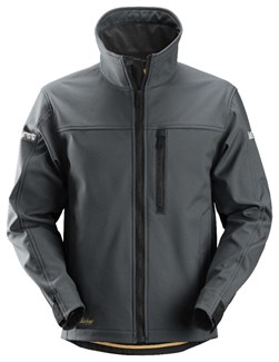 Snickers Workwear 1200 Softshell werkjas staalgrijs/zwart - maat M
