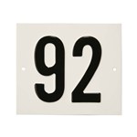 Besbo huisnummerplaat - Nr. 92 - aluminium