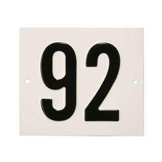 Besbo huisnummerplaat - Nr. 92 - aluminium