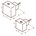 Dauby meubelknop - Pure PQ-45 - mat wit brons - 45 mm
