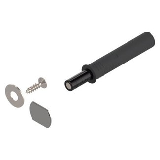 blum Set TIP-ON met diepteverstellingincl. kleefplaat, schroefplaat en schroef Kleur: carbonzwart