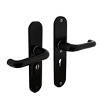 Intersteel veiligheidsbeslag kruk/kruk - SKG*** met kerntrekbeveiliging - PC 55  - mat zwart