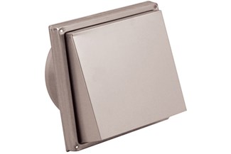 Nedco buitenrooster rvs schuine kap aansluitdiameter 125 mm