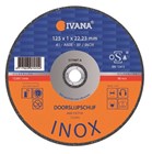 Ivana Silverline INOX doorslijpschijf 125 mm