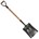 Ballastschop ijzer met essenhouten steel 85cm