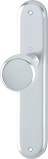 Binnendeurgarnituur aluminium knop op schild