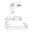 Intersteel toiletrolhouder - met pin stop - RVS