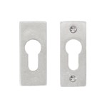 Dauby veiligheidsrozet - Pure - mat wit brons - 30x68 mm - rechthoekig