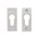 Dauby veiligheidsrozet - Pure - mat wit brons - 30x68 mm - rechthoekig