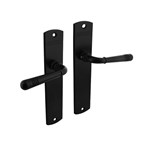 Intersteel Deurkruk Helena op schild 235x45mm Blind zwart