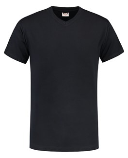 Tricorp T-shirt V-hals - Casual - 101007 - marine blauw - maat XL