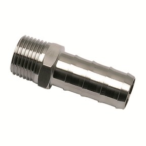 Legris - inschroefslangpilaar - 7 mm x 1/4" - BSPP - 1823 07 13 - RVS 316L