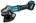 Makita haakse accu slijpmachine - GA038GZ04 - 40V Max - 230mm - excl. accu en lader - met veiligheidsschakelaar - in doos