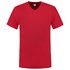 Tricorp T-shirt V-hals fitted - Casual - 101005 - rood - maat XS