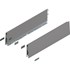 Blum MERIVOBOX zijkant K-hoogte, R+L, 500mm Kleur: indium grijs