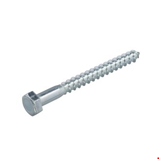 Hoenderdaal zeskant-houtdraadbouten - verzinkt - 4.6 - DIN571 - 2040.01 serie