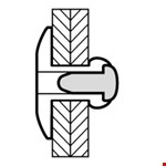 Blindklinknagel GBK - Alu/Staal - 1032 - 4.8x14x14mm