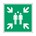 Brady info.sticker E007 vierk20 groen/wit verzamelplaats