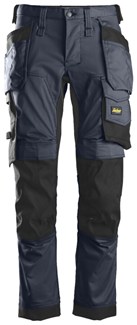 Snickers Workwear 6241 Stretch Werkbroek met holsterzakken blauw/zwart - maat 50