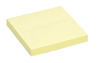 Quantore memoblok - 76x76mm - geel - 100vel - Q392607
