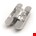 Argenta invisible scharnier Neo L-7 - 170 x 32 mm mat chroom