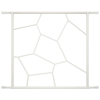 SecuBar Siertralie Deco 1 - Op het kozijn - wit - 540x525mm