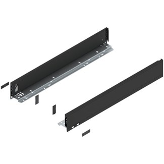 blum LEGRABOX zijkant L+R  M-hoogte, 600mm Kleur: carbon zwart