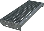Bazo traptrede - gegalvaniseerd - met schetsplaten - 600 x 200 x 25 mm