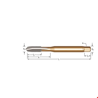 Dormer machinetap - HSS-E - Ep00 M8 X1.25 Doorl