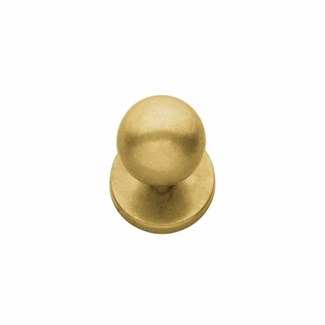 Intersteel voordeurknop bol rond - ø 54 mm - messing getrommeld