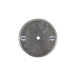 Dauby meubelrozet - Pure 50R - ruw metaal - 50 mm