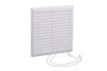 Nedco afsluitbaar ventilatierooster 200 x 200 mm wit
