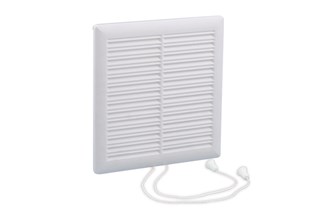 Nedco afsluitbaar ventilatierooster 200 x 200 mm wit