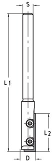 JSO-TR keermesgroeffrees - Ø 15x30mm - TL=95mm - S=8mm - HW
