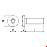 Metaalschroef Ck-Kruis 7985 - M 5 X 16 - Zn