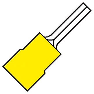 Klemko geisoleerde pensteker - A 4630 SR - 48 A - 2.63-6.64 mm² - geel