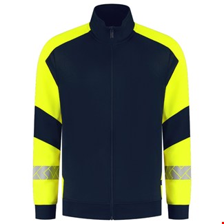Tricorp Sweatvest Reflective Redefined 306104 Ink/Yellow - maat L