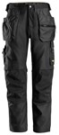 Snickers Workwear 6224 Canvas+ werkbroek met holsterzakken zwart - maat 52