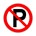 Brady verbodssticker - rond 20 cm - parkeer -P- - 800222