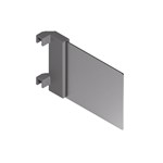 Menage confort Chic Line tussenschot antraciet b25xh85xd143mm