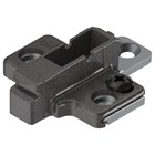 blum CLIP h-regelb.kruisplaat voor systeemschroeven*6,00 mm verdikt Kleur: onyx zwart